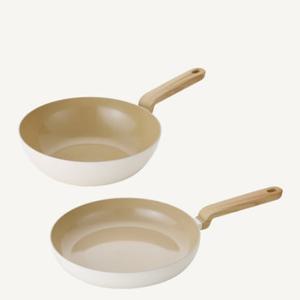 [인덕션사용가능] 세라믹코팅 세라믹 후라이팬 28cm+궁중팬 26cm