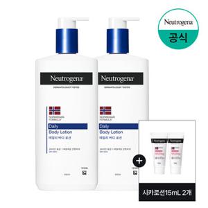 [뉴트로지나] 데일리 바디로션 450ml x2+(증)시카로션15ml 2개