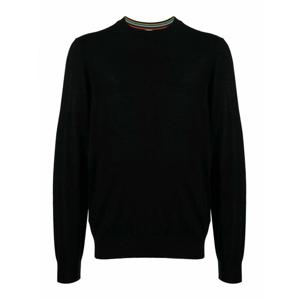 [PAUL SMITH] 라프리마 남성 크루 넥 FineKnit 메리노 울 점퍼 M1R562XM0209379 블랙 /8