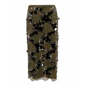 [GUCCI] 라프리마 여성 미니 레이스 스커트 위드 올오버 시퀸 811649ZAREA3070 그린 /8