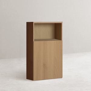 베라 3단600 2단도어 O 수납책장 오크