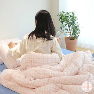 [올리비아데코] 포이체크 60수 순면 차렵이불(Q)