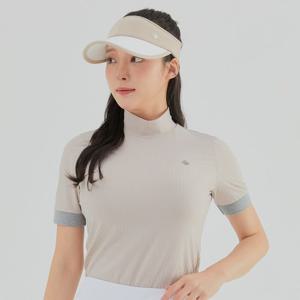 [레노마골프] 여성 골지 하이넥 반팔티셔츠 RWTHL6111-508