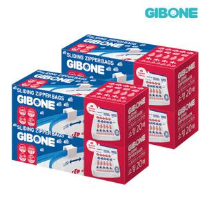 기본에 스탠딩 슬라이드 지퍼백 프레시키퍼 블루 소형 20매x4개