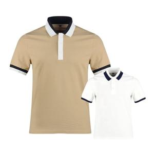 럭스골프 남성 투톤 카라 반팔 골프셔츠 OH3M404