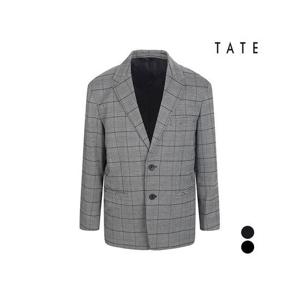 [테이트](남성) 오버핏투버튼체크자켓_KABU4-MJK010