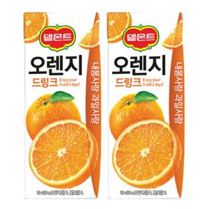 델몬트 오렌지 드링크 190ml 24팩 팩음료