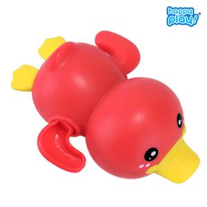 해피플레이 유아 물놀이 장난감 헤엄치는 파닥파닥 오리 레드
