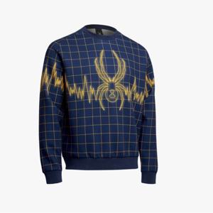 [스파이더] 공용 라인 프린트 빅 로고 맨투맨 SPGFCNRL306UNVY