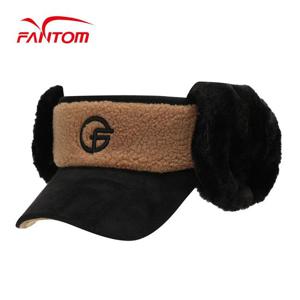 [팬텀] 여성 부클 배색 귀달이 썬바이저 221C4CP651_BK