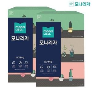 [모나리자] 미용티슈 250매6입 x 2팩