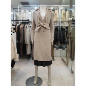 SOUP 케시미어 구스 등판 패딩  후드 탈부착 핸드메이드 코트  VZCHC95