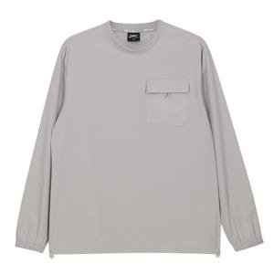 남자 바람막이 크루넥 스트링 맨투맨 HS-TSS-BFL517-그레이