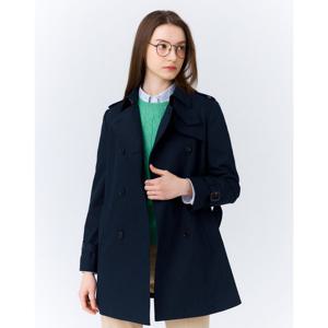 헤지스 여성 24SS 클리어런스네이비 하프 트렌치코트 HSCO4BC22N2