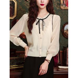 [에꼴드파리]프린세스 쉬폰 블라우스_F42WBB003Z