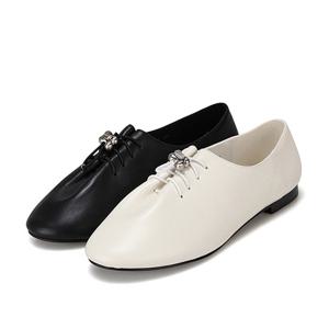 [바바라(슈즈)]발편한 몰드창 밴딩끈 데일리 로퍼_BBH132IV