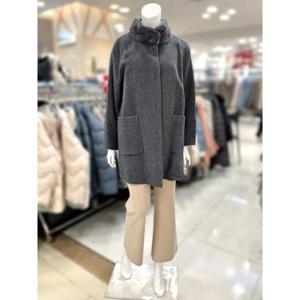 소고 세이브존01 밍크넥 울 혼방 코트 ATF4HA13-2