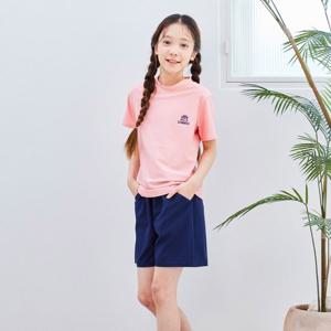 [삐까부]SF-96 핑크 주니어 래쉬가드 상하세트(아동 키즈 초등학생 주니어 수영복)