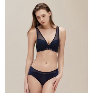 [비비안(언더웨어)]BR1843A BP1843P 볼륨서포트 노와이어&노후크 브라 햄팬티세트