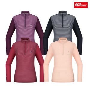 [레드페이스 본사] 여성 아이스멜란라인짚티셔츠 REWFTSM24052