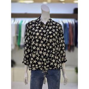 소고 트리아나 세이브존07 소고 트리아나 여성 밑단 스트링 포인트 카라넥 셔츠형 블라우스 AK2BC01