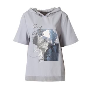 [요하넥스]루드핏 레터링 후드 반팔티셔츠 Z4B5T107