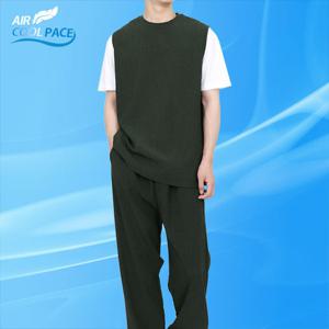 [빌리버스] 남성 셋업 나시 민소매티셔츠 와이드팬츠 세트 BWWT047