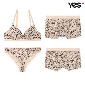 [예스]베이지 레오파드 커플속옷SET3 YSWBY601YSWPY603YSMDY601