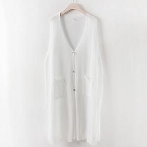 [아이우먼] 시스루레이어드베스트 RM0321M407 빅사이즈