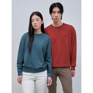 [빈폴멘] [Essential] 남녀공용 로고 자수 스웨트 셔츠  코럴 (BC4841E037)