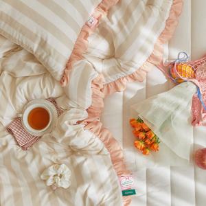 러블리빈티지 캔디슈슈 프릴 먼지없는 차렵이불(Q이불패드세트)