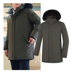 [콜핑]LD18  남성 겨울 폭스퍼 후드 RDS덕다운 중기장자켓 KUO8576M