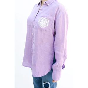 [비꼴리끄(여성)]포켓 자수 셔츠 블라우스 B242WB1030