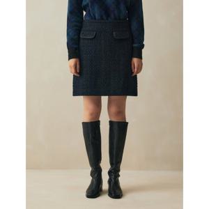 [브룩스브라더스] [여성] 부클 2포켓 스커트 (네이비) (BBKZWF4151QEF)