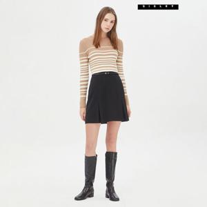 [시슬리] 스트라이프 우븐 미니 니트 원피스 SAKO33361_CA