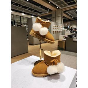 [베어파우(슈즈)]FAIRY 아동 양털부츠 겨울 소가죽 양모 방한화 어그부츠 K2932002QD-K