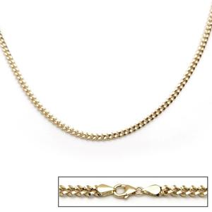 [GB] 이태리체인 볼륨 커브 14K GOLD 목걸이 LNN24053G