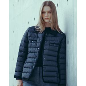 헤지스 여성 24FW 경량 구스다운 자켓 블랙 HSJU4D781BK