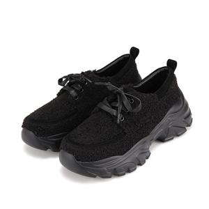 [바바라(슈즈)]바바라 기모내피 스니커즈창 포인트 로퍼_BBH545BK