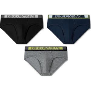 [엠포리오 아르마니 언더웨어][3종택1]로고라벨 코튼 삼각브리프(0814311027-028-029)