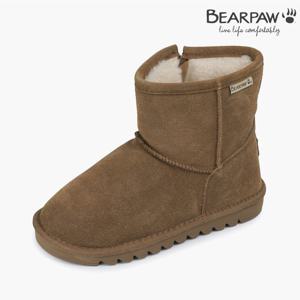 [베어파우(슈즈)]아동 CHERIE KIDS 겨울 방한 천연소가죽 지퍼 양털부츠 (K2907002QD-K-