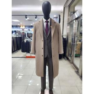 컴스페이스 세이브존06 빅사이즈 130 울 블렌드 싱글 코트 MWWEA03X