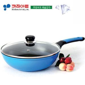 키친아트 스마트 투캡 다이아몬드코팅 궁중팬26CM(유리카바)