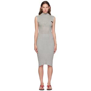 25 FW 이사볼더 여성 그레이 레이븐 하이넥 미디 드레스 242541F054006