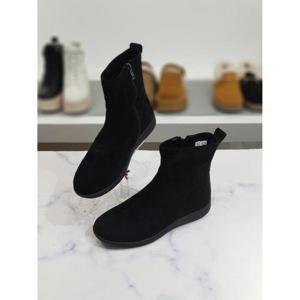 한슈 세이브존03 한슈 피크 스웨이드 앵클 로우힐 부츠 3.5cm AGHS34s93ntA