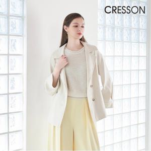 크레송 아이보리 프렌치 린넨 블렌디드 자켓 C241B101A_03