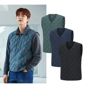 [콜핑]LD18 남성 겨울 털빠짐 없는 브이넥 경량베스트 KVV7618M