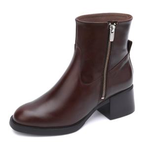 [금강제화(여성)][금강]원더스 여성 지퍼 경량 앵클 부츠 CLABOC4915WWONK3