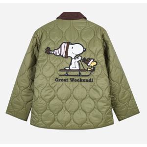 [클라이드]여성 2컬러 스누피 카라 퀼팅 깔깔이 점퍼 (FPAJP671F)