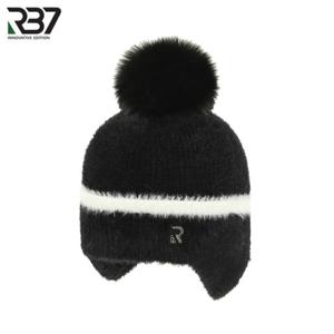 [RB7] 겨울방한 귀달이 방울 니트 비니 골프모자(블랙)